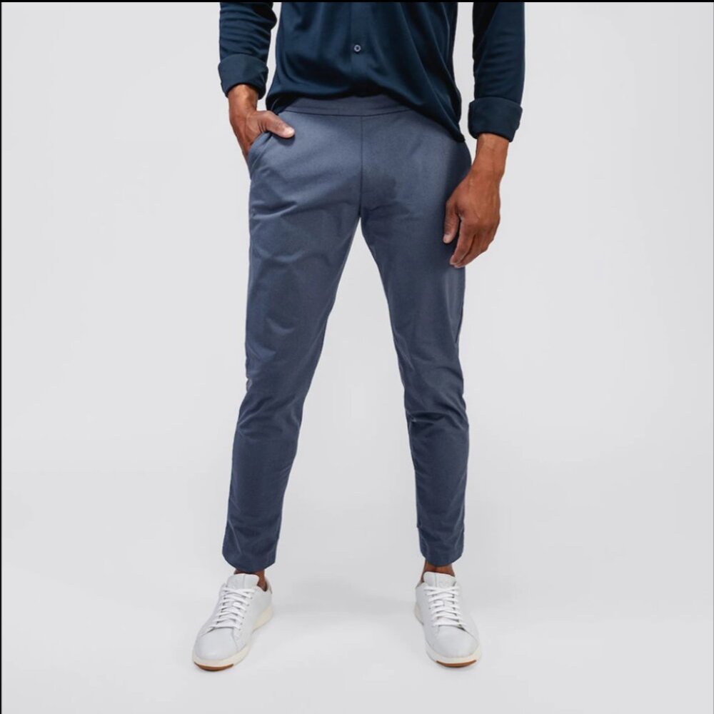 Ministry of Supply Men's Kinetic Jogger Size 28 Slate Blue Pants New With Tags